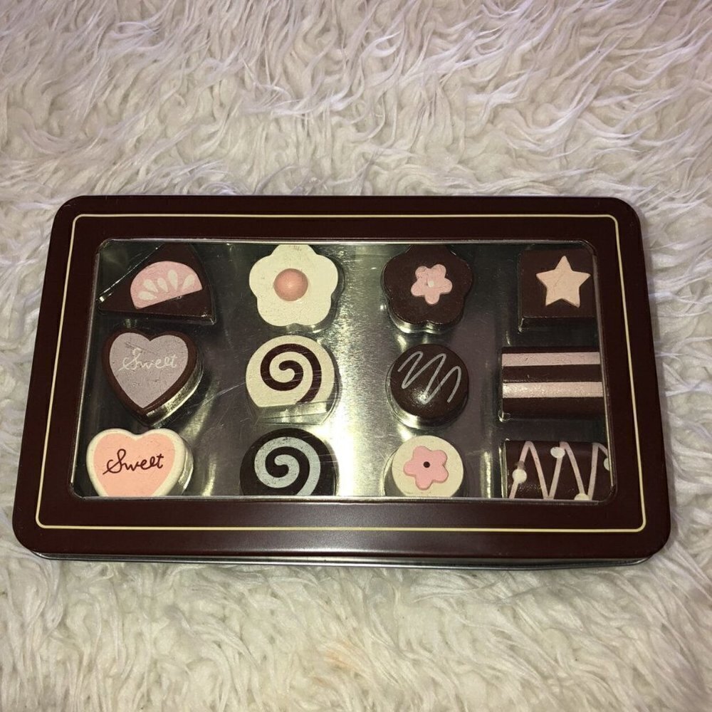 Chocolate Candy Wood Memory Shape Game
